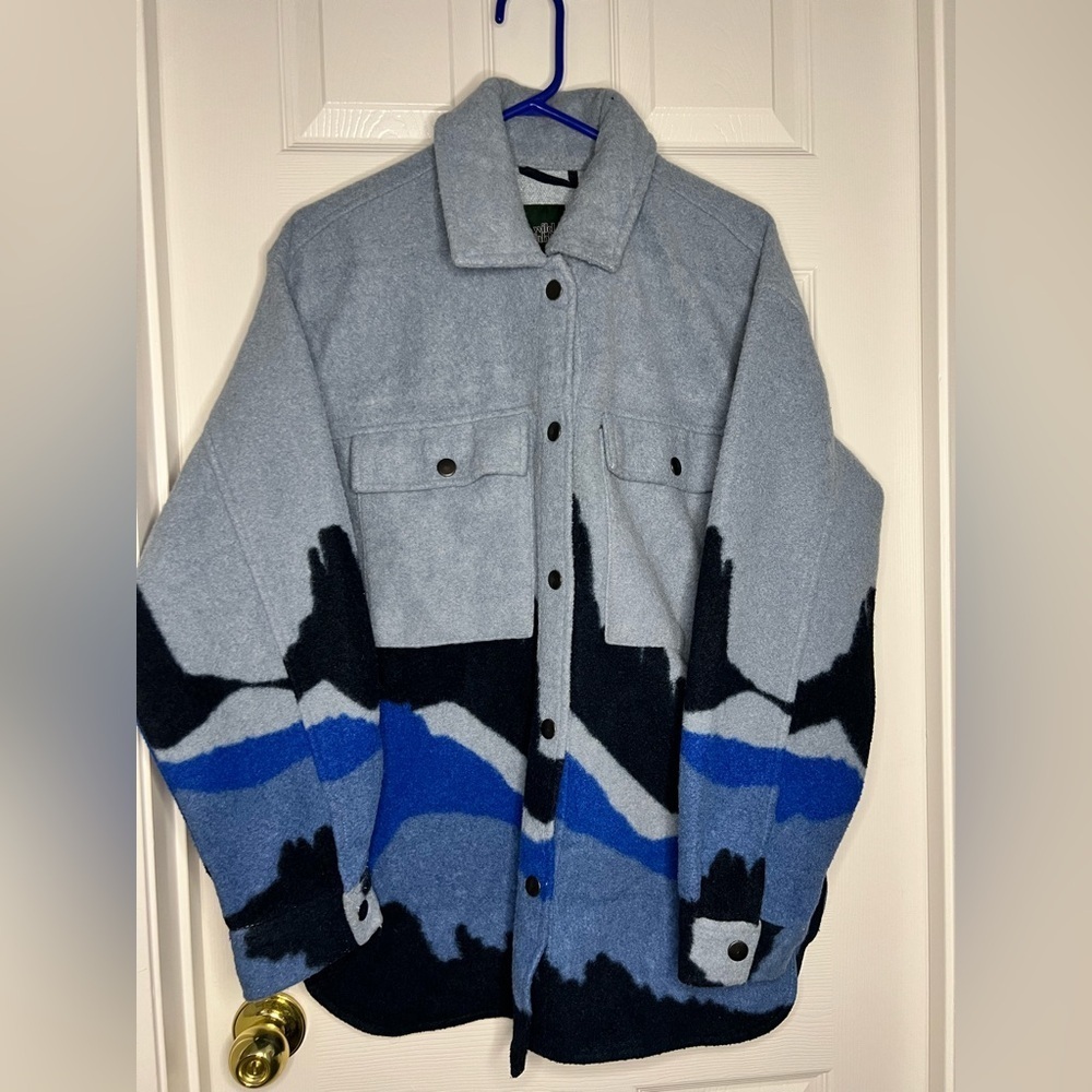 Wild Fable Blue Textured Jacket - Picture 2 of 8